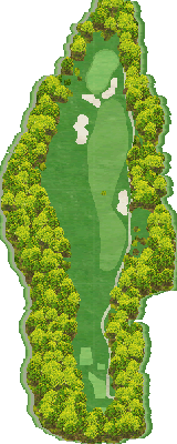 諏訪レイクヒルカントリークラブ 東5番ホール コース図
