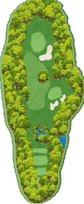 ひかみカントリークラブ OUT7番ホール コース図