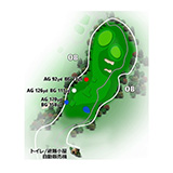 西武園ゴルフ場 IN10番ホール コース図