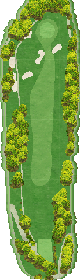 光丘カントリー倶楽部 OUT2番ホール コース図
