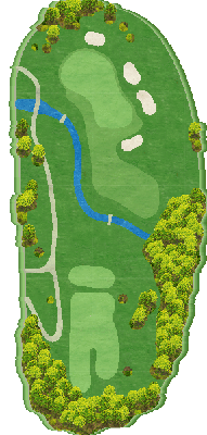 バイロンネルソンカントリークラブ WEST5番ホール コース図