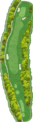 バイロンネルソンカントリークラブ WEST9番ホール コース図