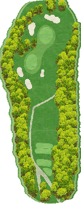 ダイヤグリーン倶楽部 OUT6番ホール コース図