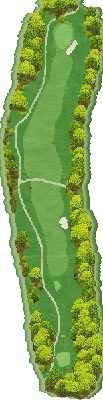 浜松カントリークラブ IN11番ホール コース図