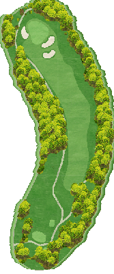 浜松カントリークラブ IN18番ホール コース図