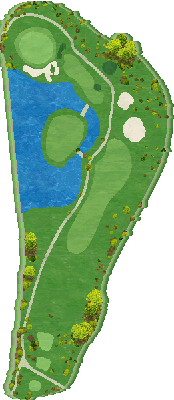 ニュー軽米カントリークラブ 桜コース2番ホール コース図