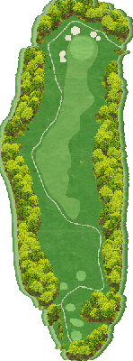八洲カントリークラブ IN6番ホール コース図