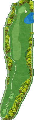 八洲カントリークラブ IN8番ホール コース図