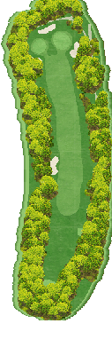 玉村ゴルフ場 OUT3番ホール コース図