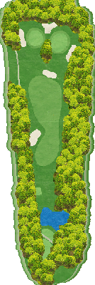 玉村ゴルフ場 OUT5番ホール コース図