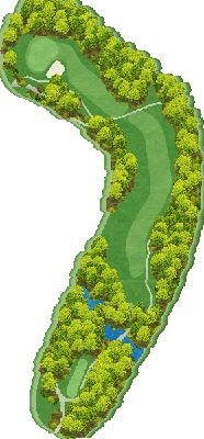 新南愛知カントリークラブ美浜コース OUT3番ホール コース図