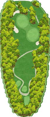 鎌倉カントリークラブ OUT3番ホール コース図