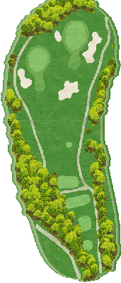 名神栗東カントリー倶楽部 OUT7番ホール コース図