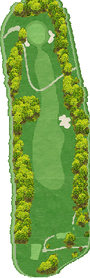 ＣＰＧカントリークラブ OUT5番ホール コース図