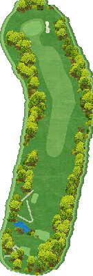ＣＰＧカントリークラブ OUT8番ホール コース図