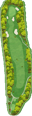 杉ノ木台ゴルフクラブ OUT4番ホール コース図