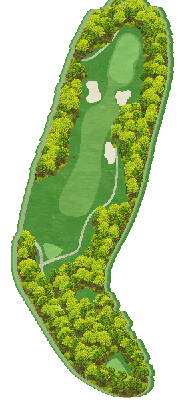 杉ノ木台ゴルフクラブ OUT5番ホール コース図