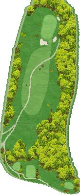 杉ノ木台ゴルフクラブ OUT8番ホール コース図