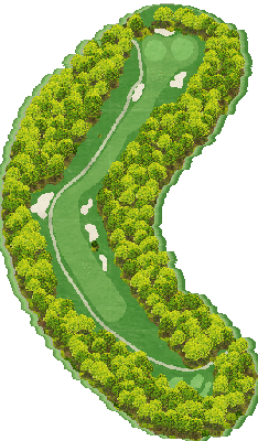 定光寺カントリークラブ OUT2番ホール コース図