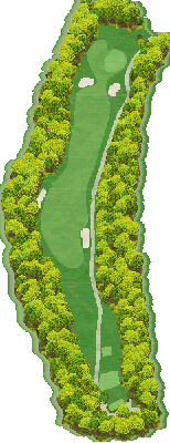 北神戸ゴルフ場 東2番ホール コース図