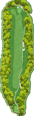 北神戸ゴルフ場 東8番ホール コース図