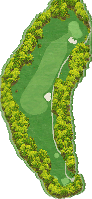 北神戸ゴルフ場 西4番ホール コース図