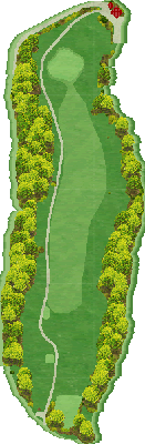 北神戸ゴルフ場 南6番ホール コース図