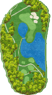 ゴルフ５カントリー サニーフィールド（旧：サニーフィールドゴルフ倶楽部） IN17番ホール コース図