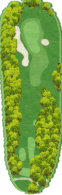 ワンウェイゴルフクラブ OUT3番ホール コース図
