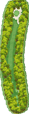 ホウライカントリー倶楽部 OUT8番ホール コース図