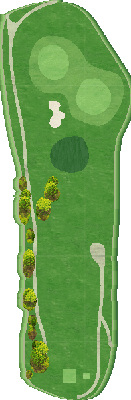 庄司ゴルフクラブ（１８Ｈ Ｐａｒ６０） IN2番ホール コース図