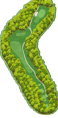 城山ゴルフ倶楽部（兵庫県） OUT5番ホール コース図
