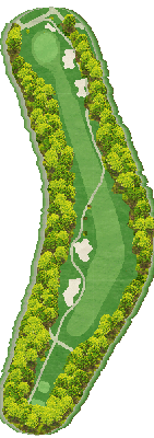 城山ゴルフ倶楽部（兵庫県） OUT9番ホール コース図