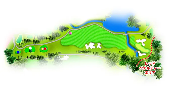 スプリングフィールドゴルフクラブ IN10番ホール コース図