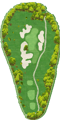 シャトレーゼカントリークラブマサリカップ OUT3番ホール コース図