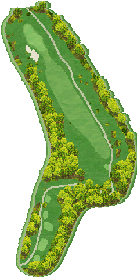 シャトレーゼカントリークラブマサリカップ OUT9番ホール コース図