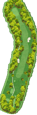 太平洋クラブ益子PGAコース OUT2番ホール コース図