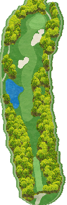 太平洋クラブ益子PGAコース OUT3番ホール コース図