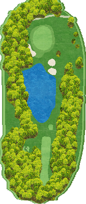 太平洋クラブ益子PGAコース OUT6番ホール コース図