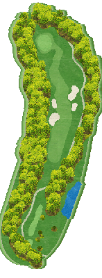 太平洋クラブ益子PGAコース OUT7番ホール コース図
