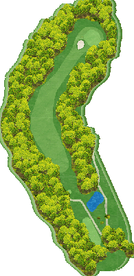 太平洋クラブ益子PGAコース OUT8番ホール コース図