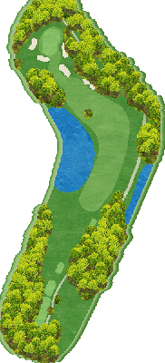 太平洋クラブ益子PGAコース IN4番ホール コース図