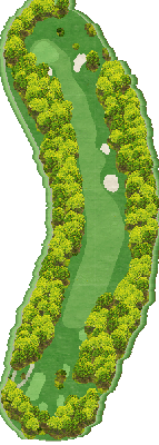 太平洋クラブ益子PGAコース IN6番ホール コース図
