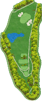 佐野ゴルフクラブ 駒コースIN3番ホール コース図