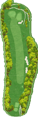レイクランドカントリークラブ IN5番ホール コース図