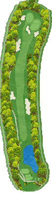 レイクランドカントリークラブ IN7番ホール コース図