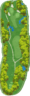 品野台カントリークラブ IN15番ホール コース図