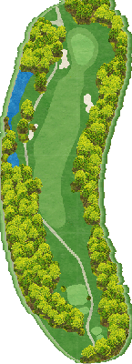 武雄・嬉野カントリークラブ OUT2番ホール コース図