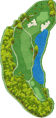 三甲ゴルフ倶楽部 榊原温泉コース(旧榊原温泉ゴルフ倶楽部) OUT3番ホール コース図