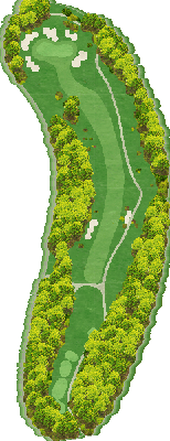 ベルビーチゴルフクラブ OUT3番ホール コース図